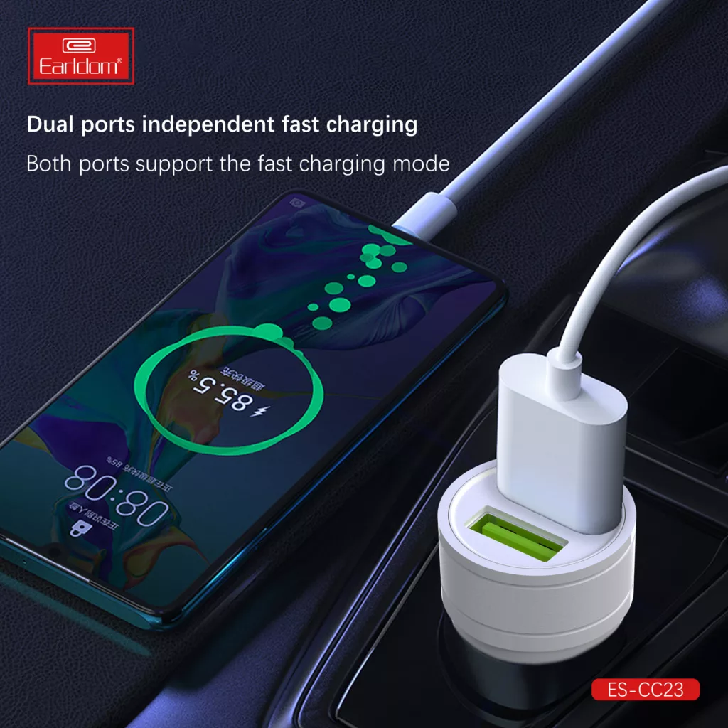 شارژر فندکی 12 وات ارلدام مدل CC23 2.1A