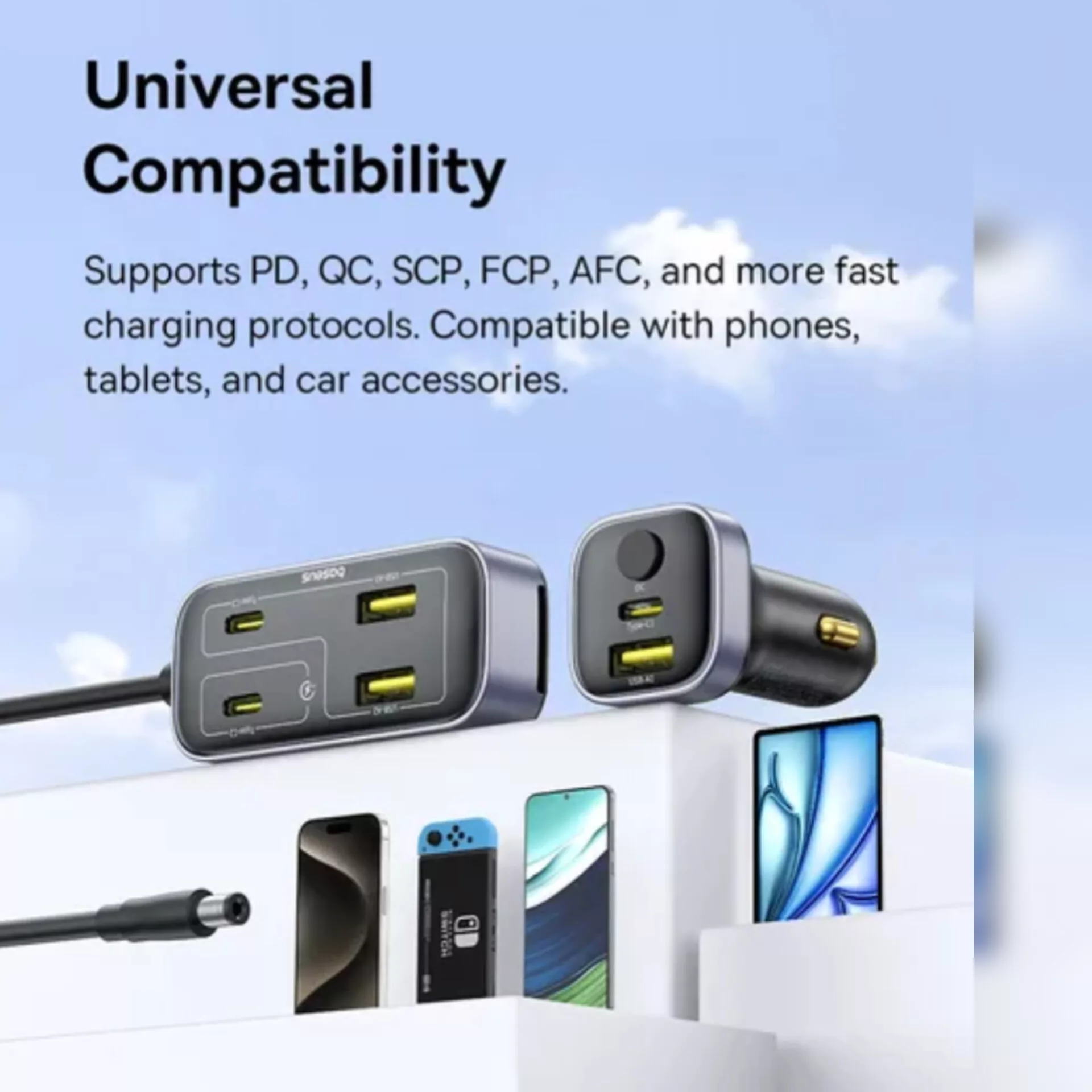 شارژر فندکی 110 وات  بیسوس مدل L1