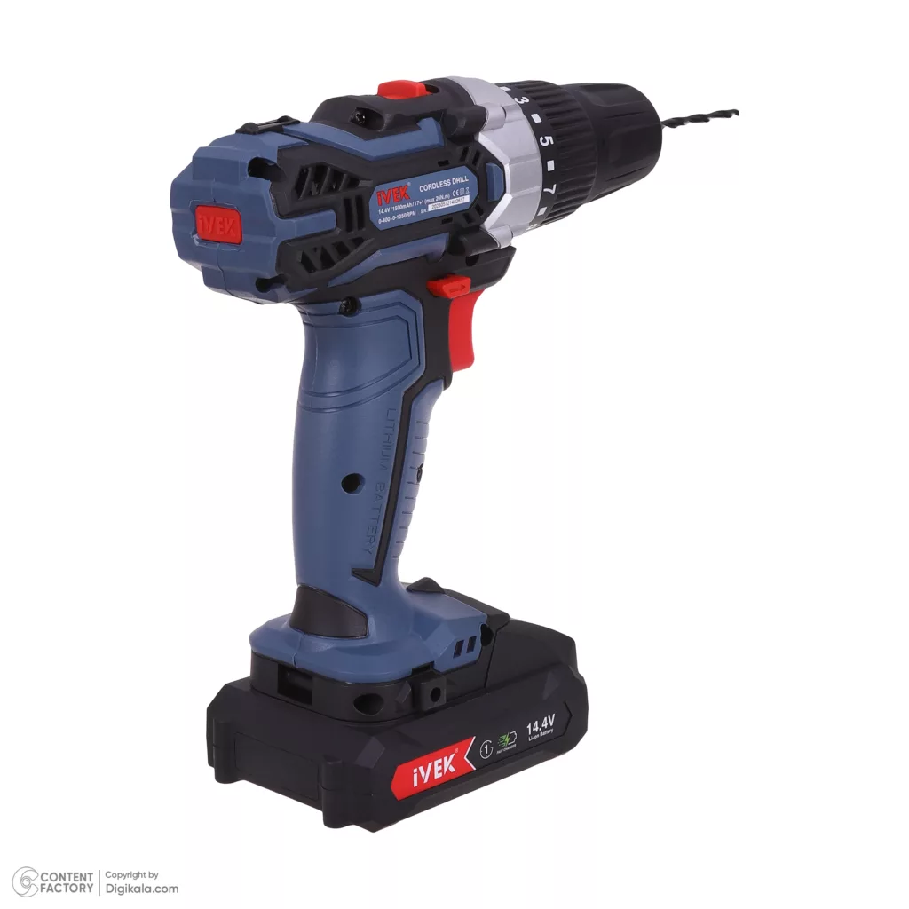 دریل پیچ‌گوشتی شارژی لیتیوم ایوک مدل K-7214v