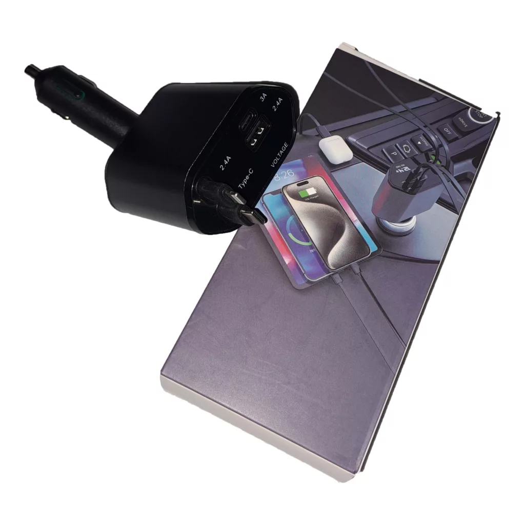 شارژر فندکی 120 وات 4 پورت مدل ML-102