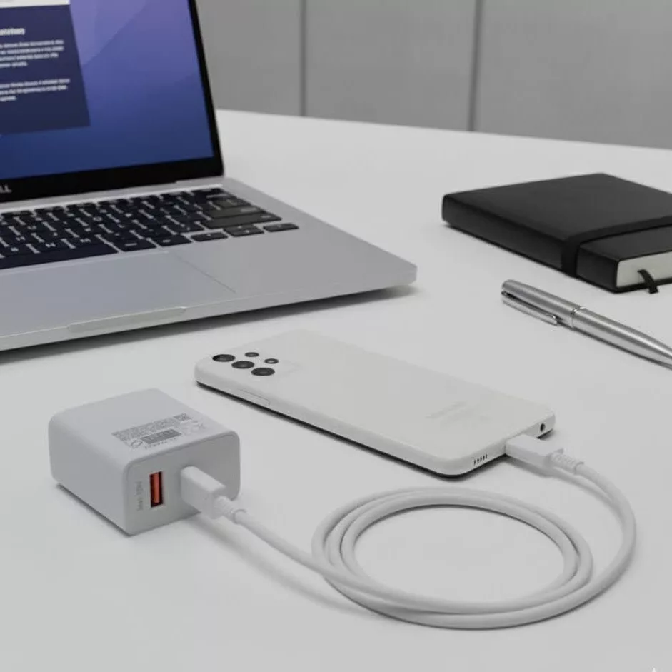 شارژر دیواری 35 وات دو پورت مدل BEST به همراه کابل تبدیل USB-C