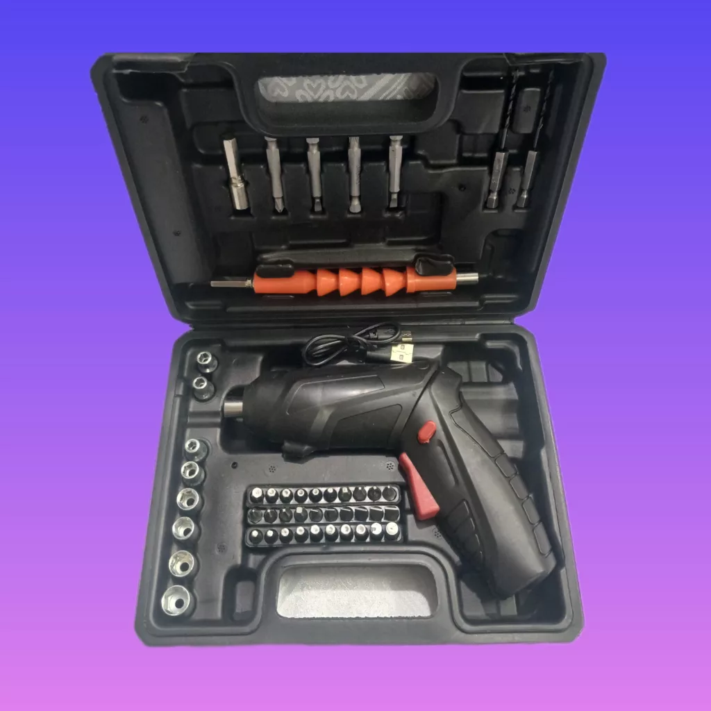 پیچ گوشتی شارژی مدل Jv880_p مجموعه 46 عددی