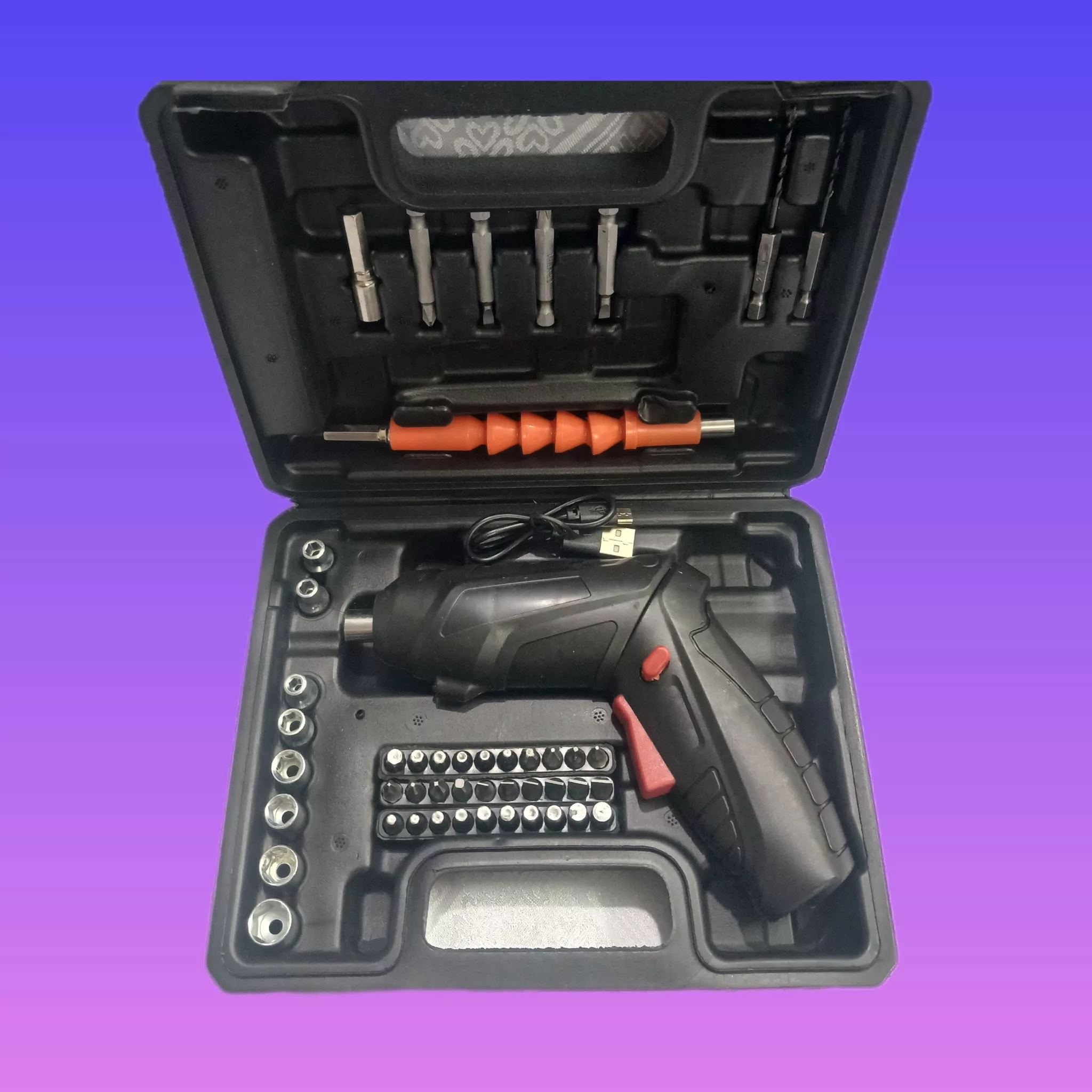 پیچ گوشتی شارژی مدل Jv880_p مجموعه 46 عددی