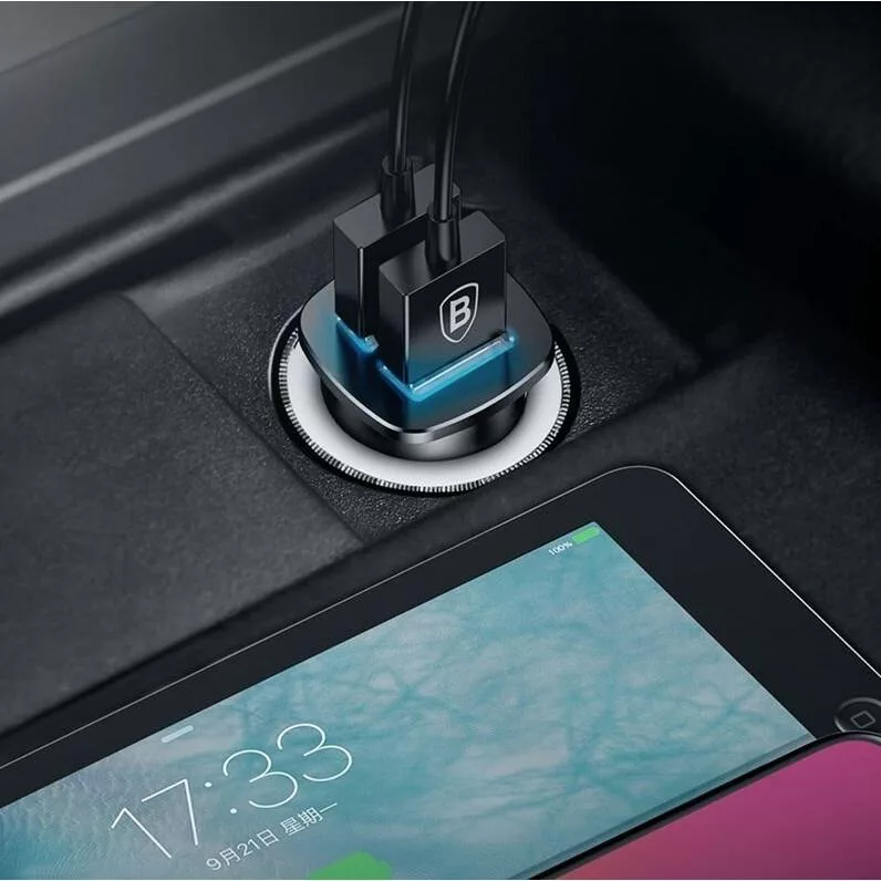 شارژر فندکی باسئوس مدل CCALL-DS01