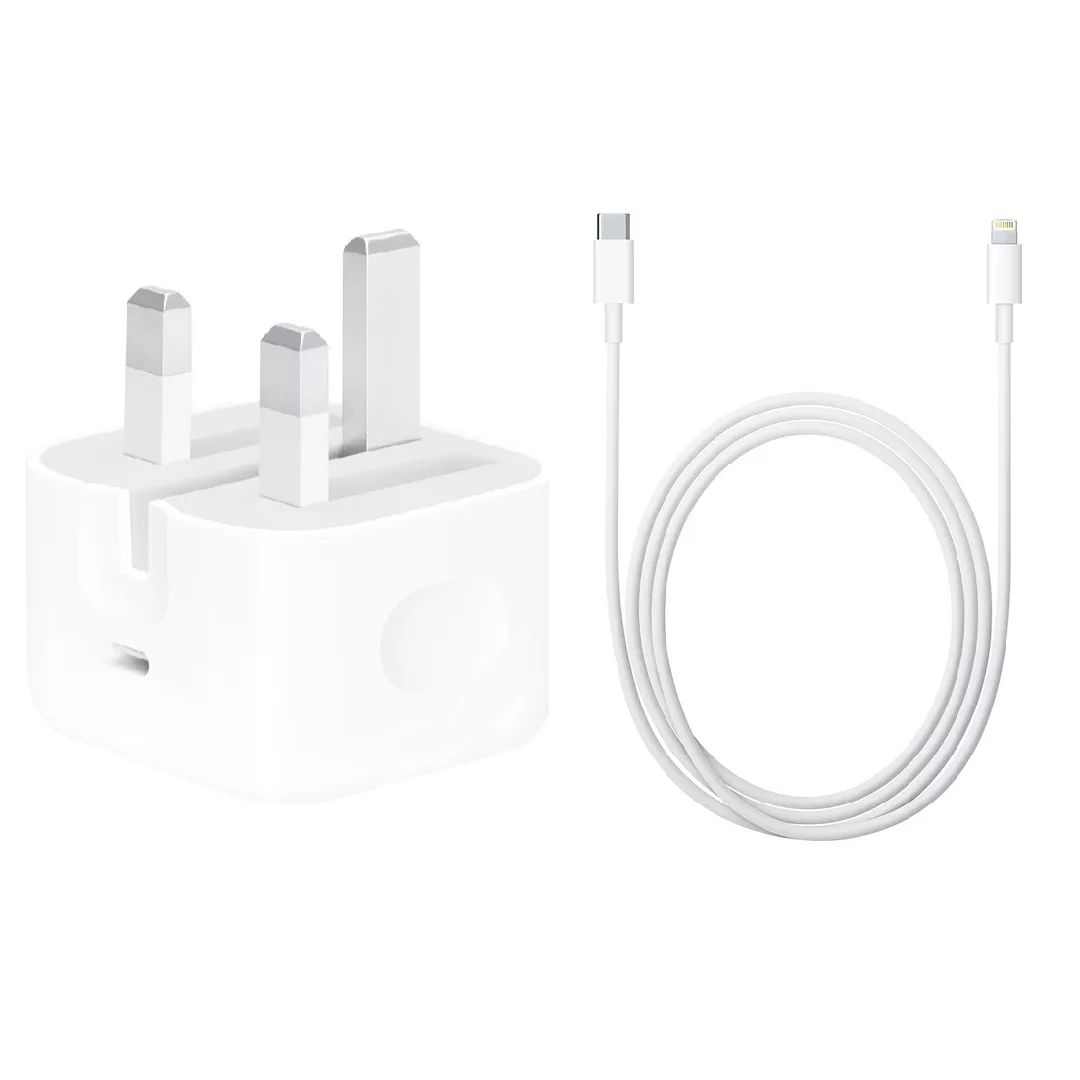 شارژر دیواری 20 وات مدل B/A به همراه کابل لایتینگ شارژر دیواری 20 وات مدل B/A به همراه کابل لایتینگ