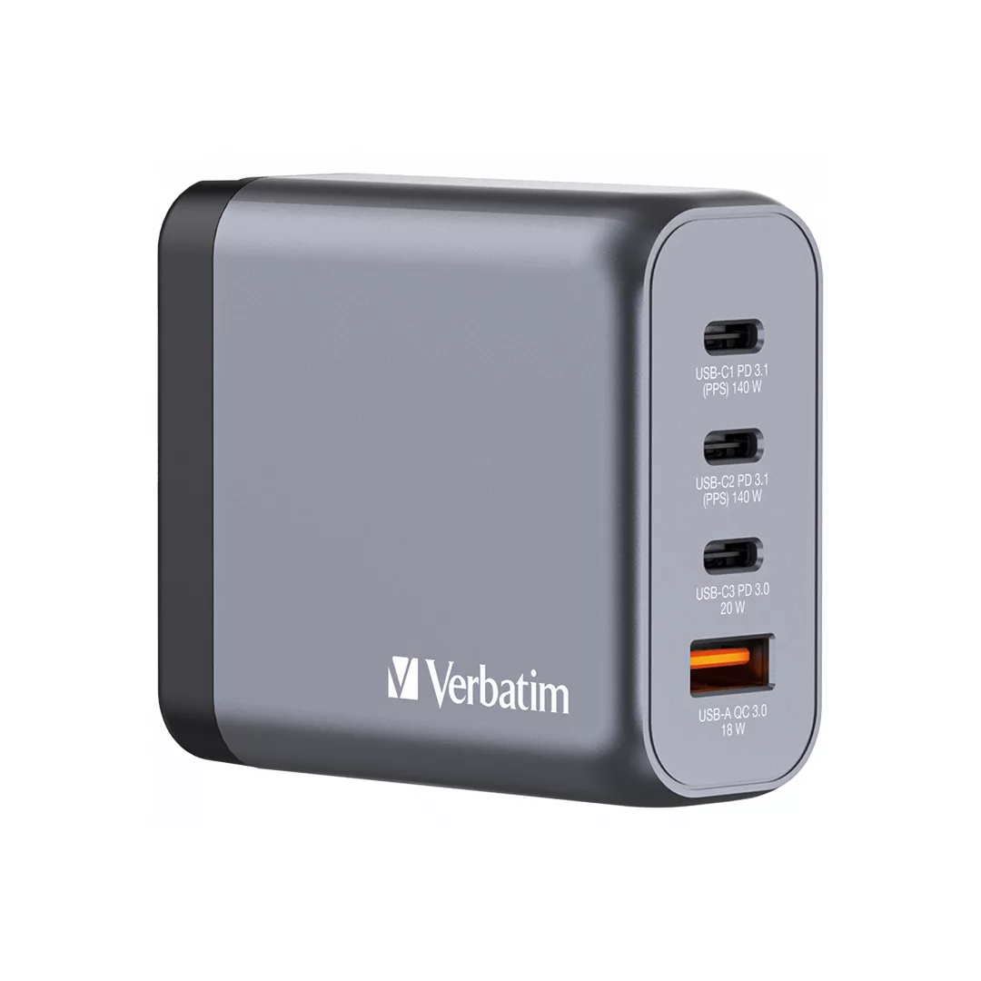 شارژر دیواری 240 وات 4 پورت ورباتیم مدل GNC-240 شارژر دیواری 240 وات 4 پورت ورباتیم مدل GNC-240