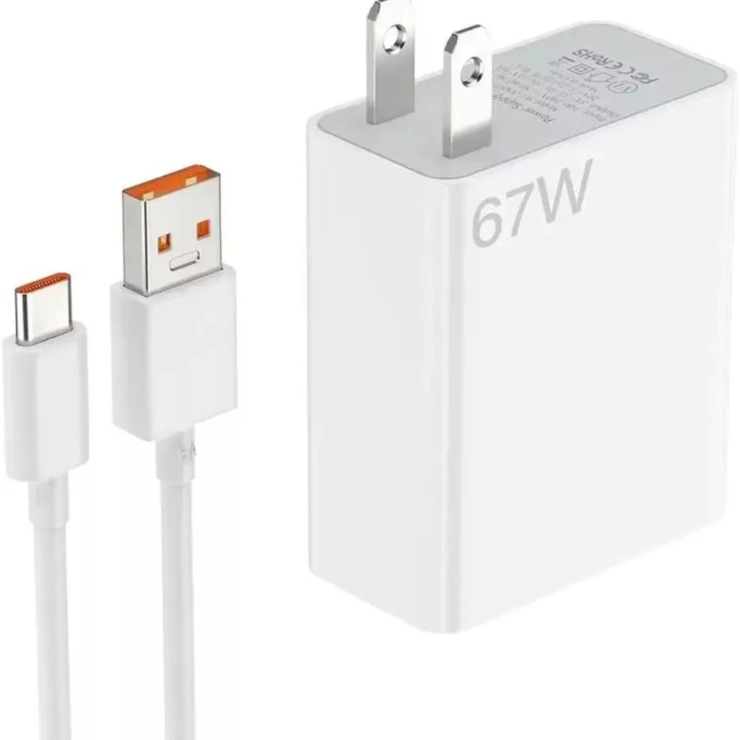 شارژر دیواری 67 وات مدل poco x4 pro به همراه کابل تبدیل USB-C