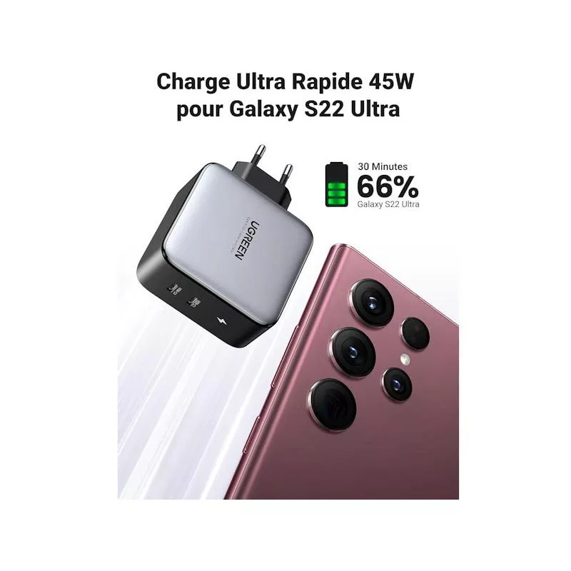 شارژر دیواری 100 وات یوگرین مدل CD254 کد 50327