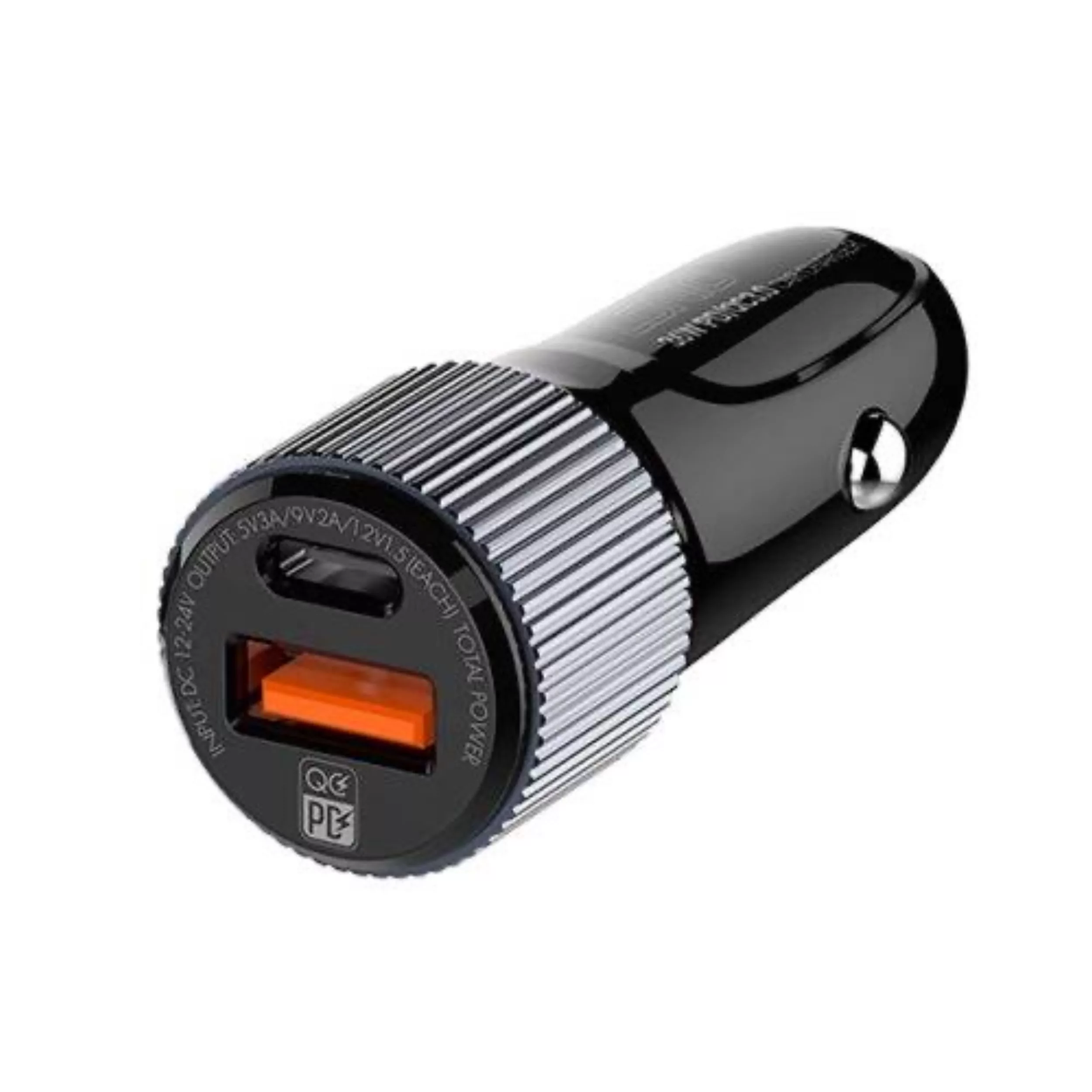 شارژر فندکی 36 وات الدینیو مدل C510 به همراه کابل تبدیل USB-C