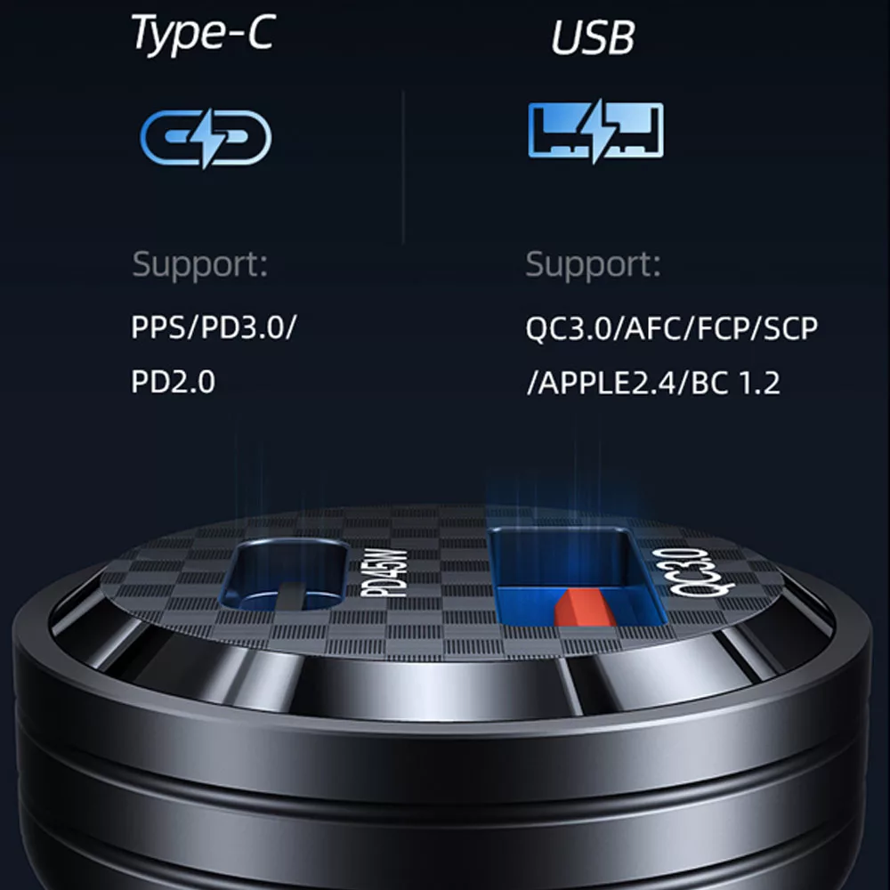 شارژر فندکی 45 وات یوسمز مدل CC175