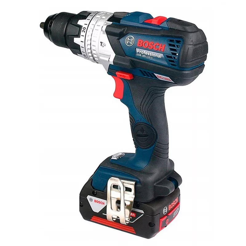 پیچ گوشتی شارژی چکشی 18 ولت بوش مدل GSB 18V-110 C Brushless Motor (5AH)