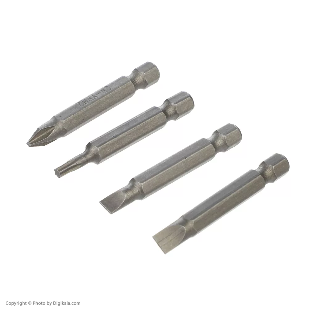 پیچ گوشتی چکشی شارژی سه نظام فلزی 10 میلیمتر 108 ولت جاب مدل JB-108 BS INSERT مجموعه 45 عددی