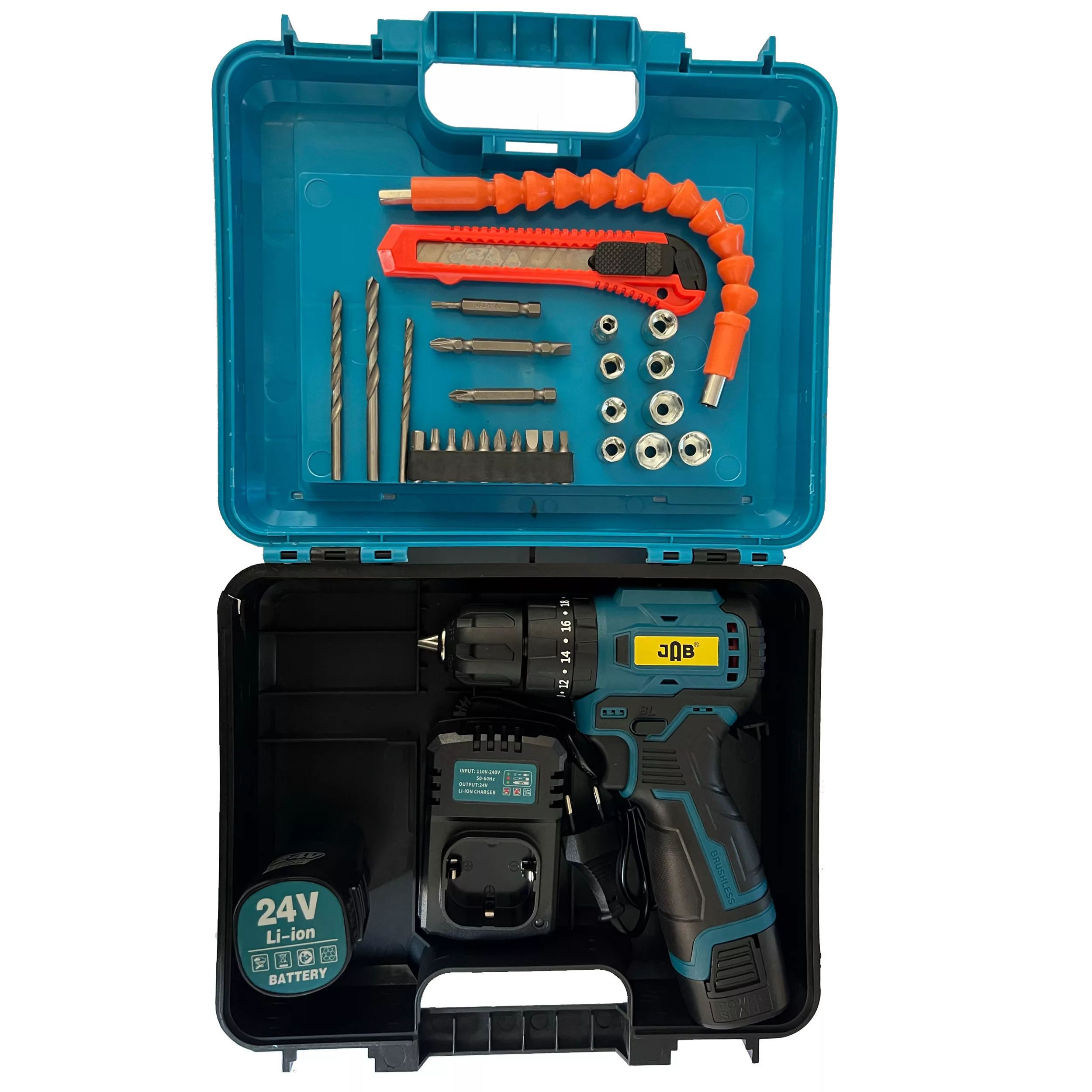 مجموعه 35 عددی پیچ گوشتی شارژی جاب مدل JSB-24 Li-Brushless مجموعه 35 عددی پیچ گوشتی شارژی جاب مدل JSB-24 Li-Brushless