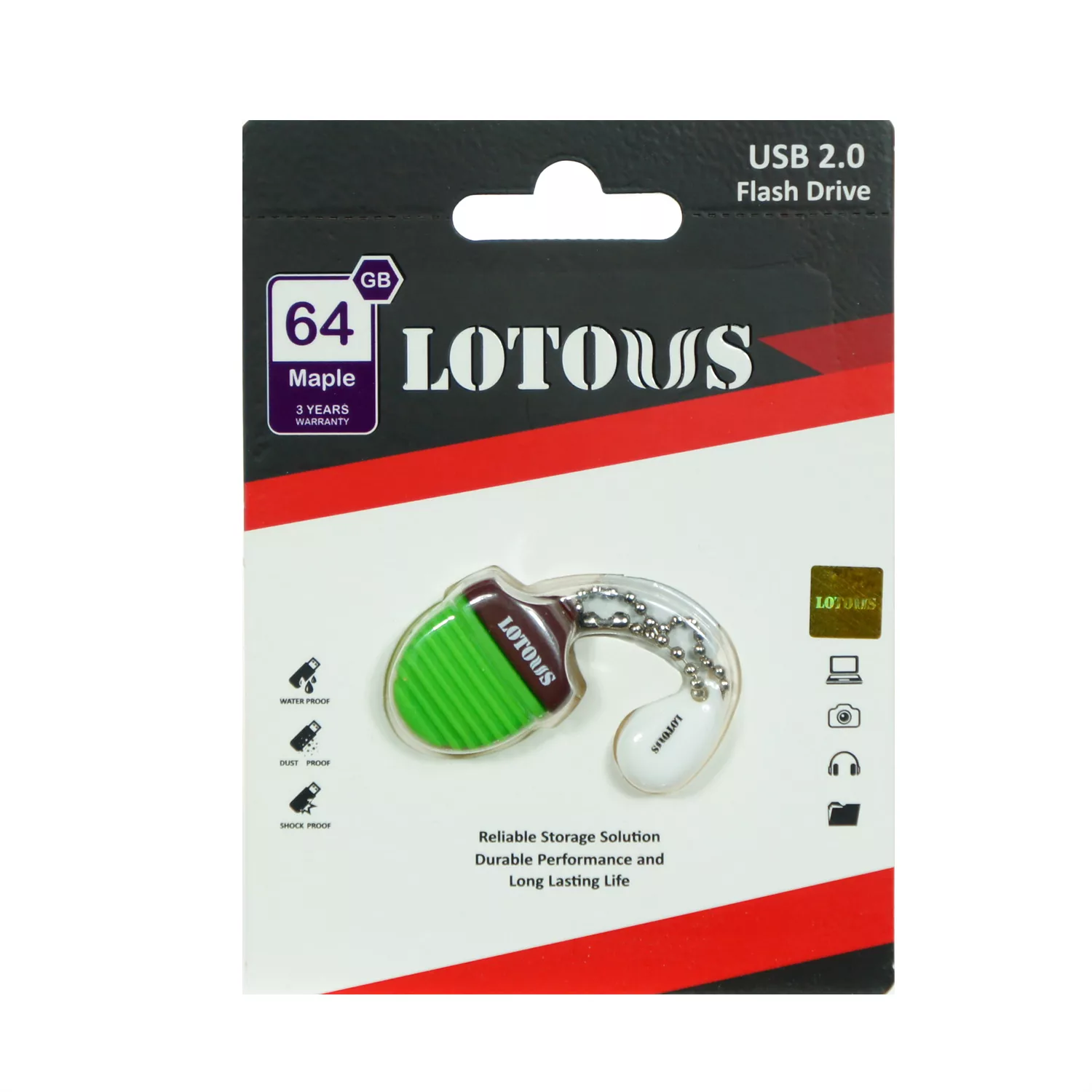 فلش مموری لوتوس مدل MAPLE ظرفیت 64 گیگابایت