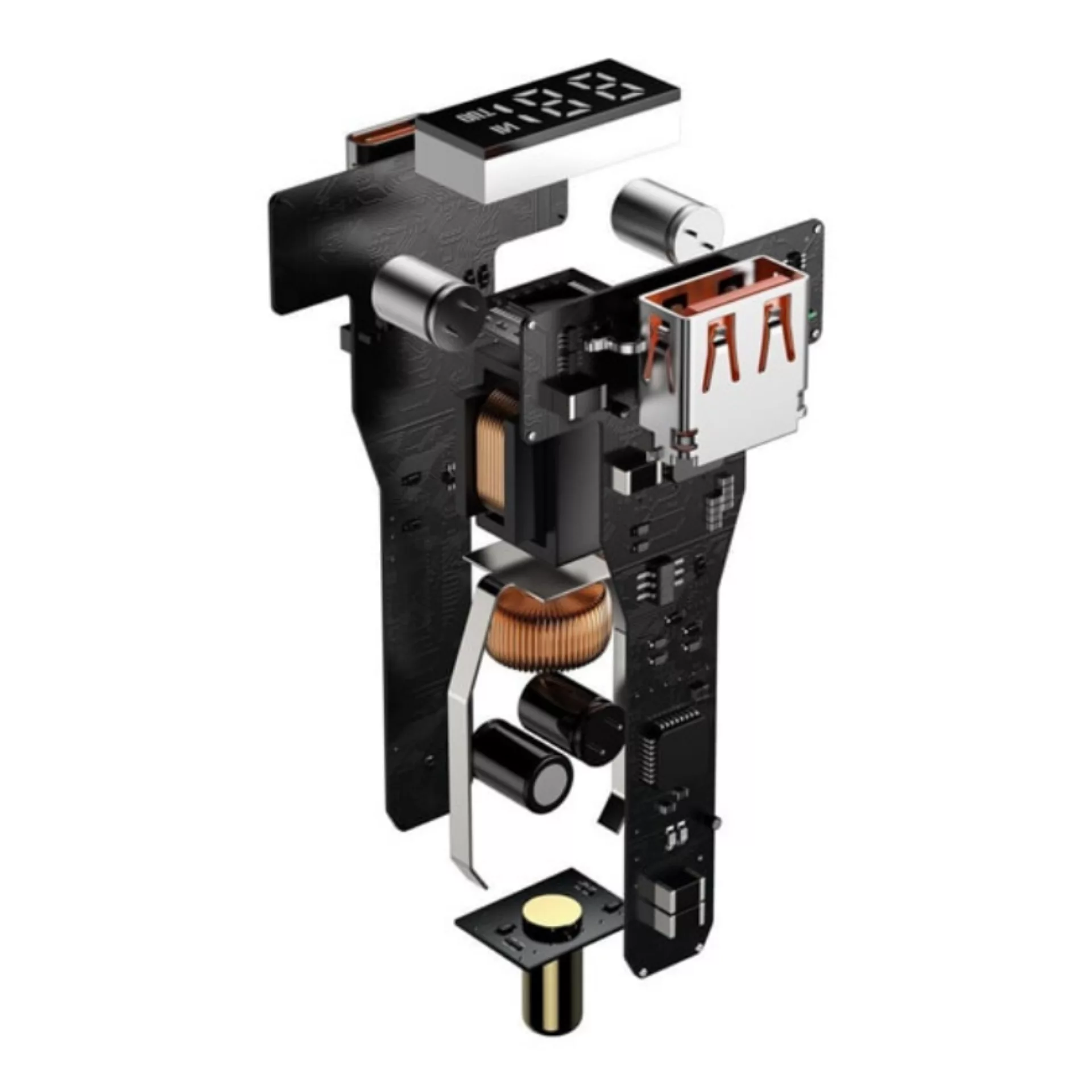 شارژر فندکی 100 وات بیسوس مدل Dual Quick 100W