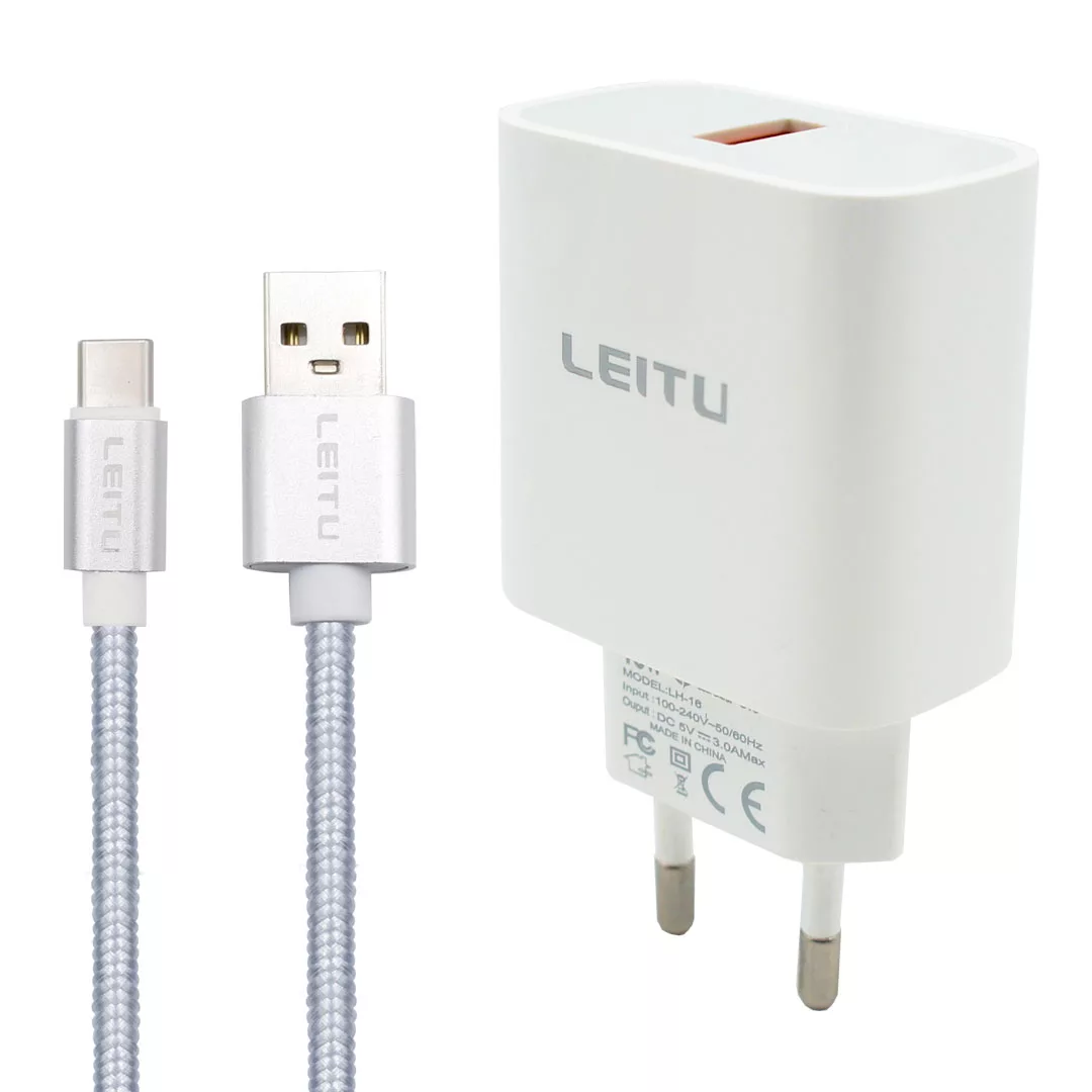 شارژر دیواری لیتو مدل LH- 16 به همراه کابل تبدیل USB-C شارژر دیواری لیتو مدل LH- 16 به همراه کابل تبدیل USB-C