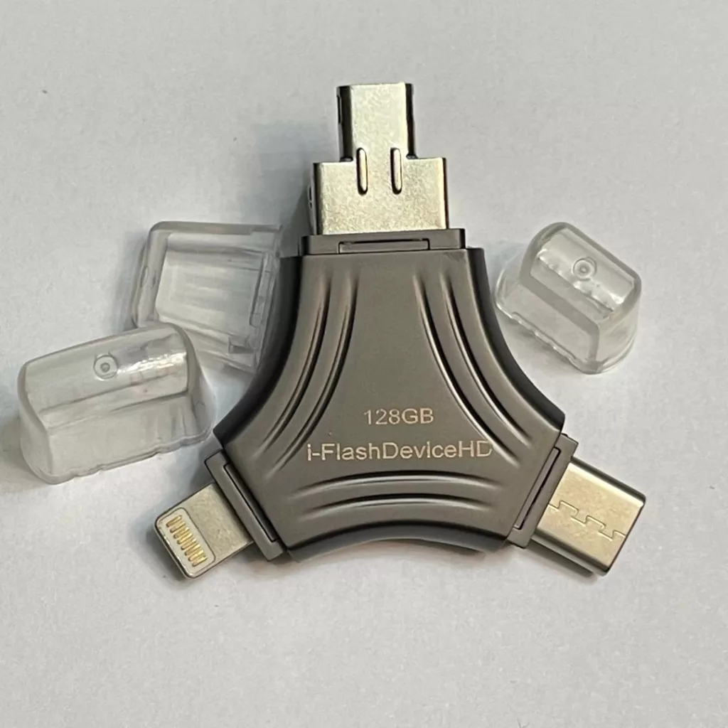 فلش مموری I-FLASH USB 3.0iC مدل OTG 4-1 ظرفیت 128 گیگابایت