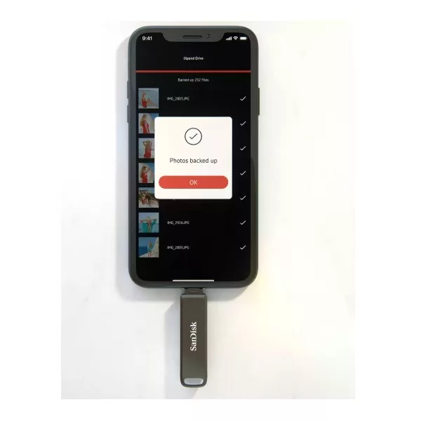 فلش مموری سن دیسک مدل PHONE DRIVE ( LIGHTNING / TYPE-C ) ظرفیت 64 گیگابایت با رابط لایتنینگ، USB Type-C