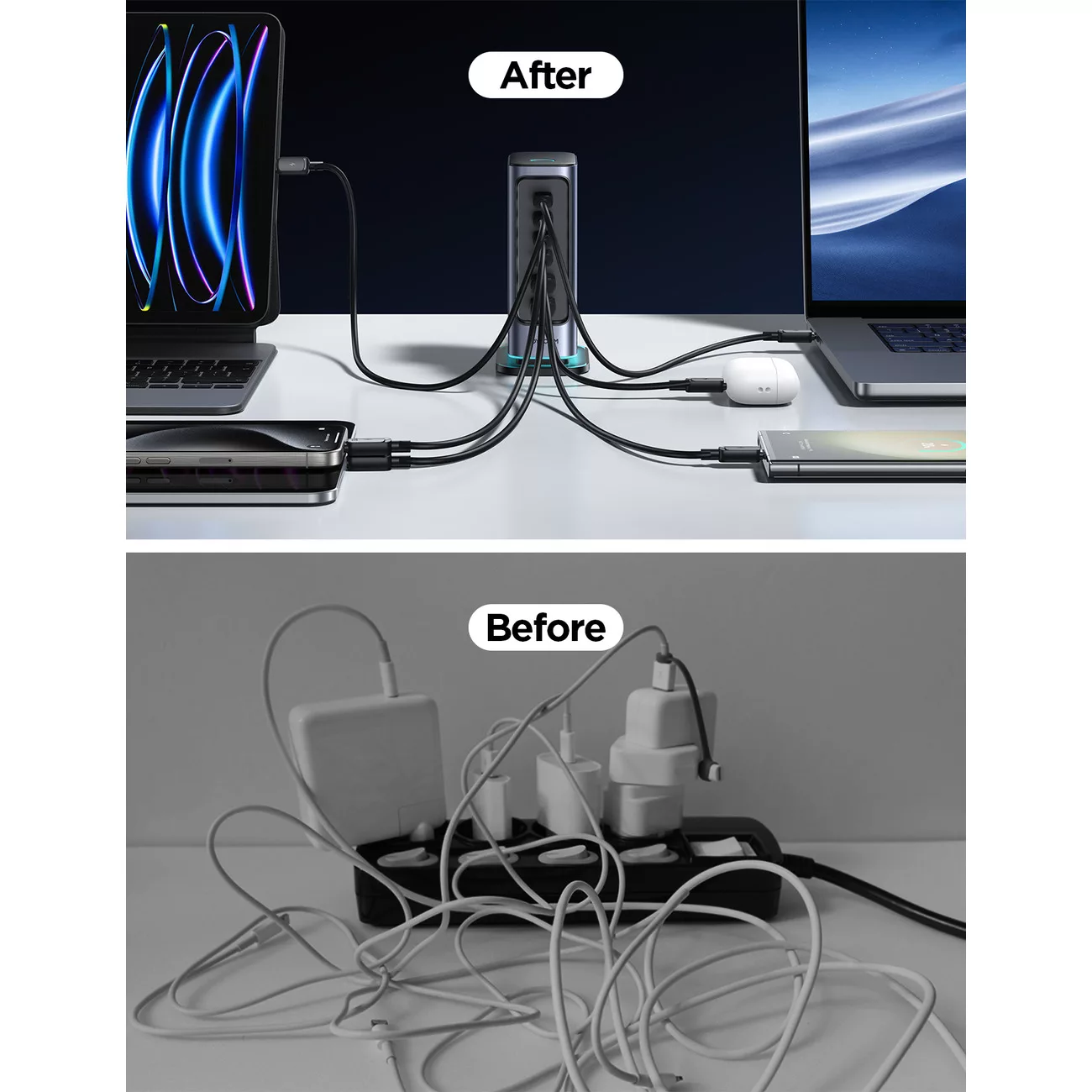 شارژر رومیزی 65 وات جوی روم مدل JR-TCM02