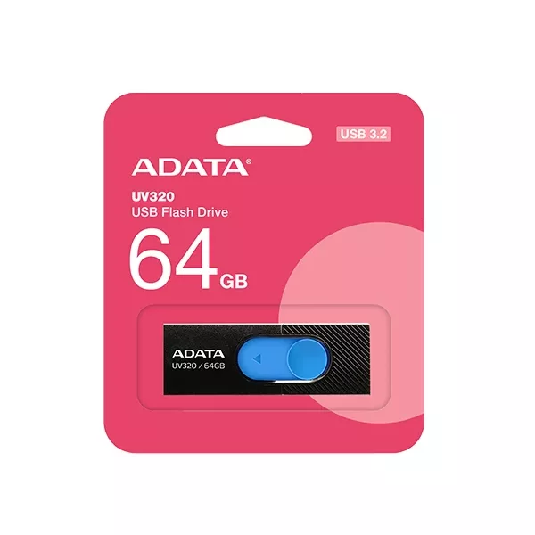 فلش مموری USB 3.2 ای دیتا مدل UV320 ظرفیت 64 گیگابایت