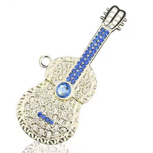 فلش مموری مدل Ul-Gr01 طرح گیتار نقره ای ظرفیت 8 گیگابایت