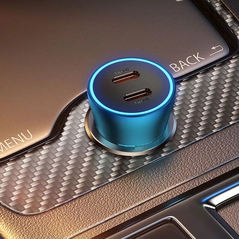 شارژر فندکی 40 وات دو پورت بیسوس مدل CCJDZ-CC