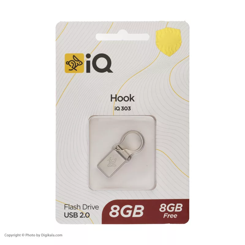 فلش مموری مدل Hook iQ 303 8+8 ظرفیت 16 گیگابایت