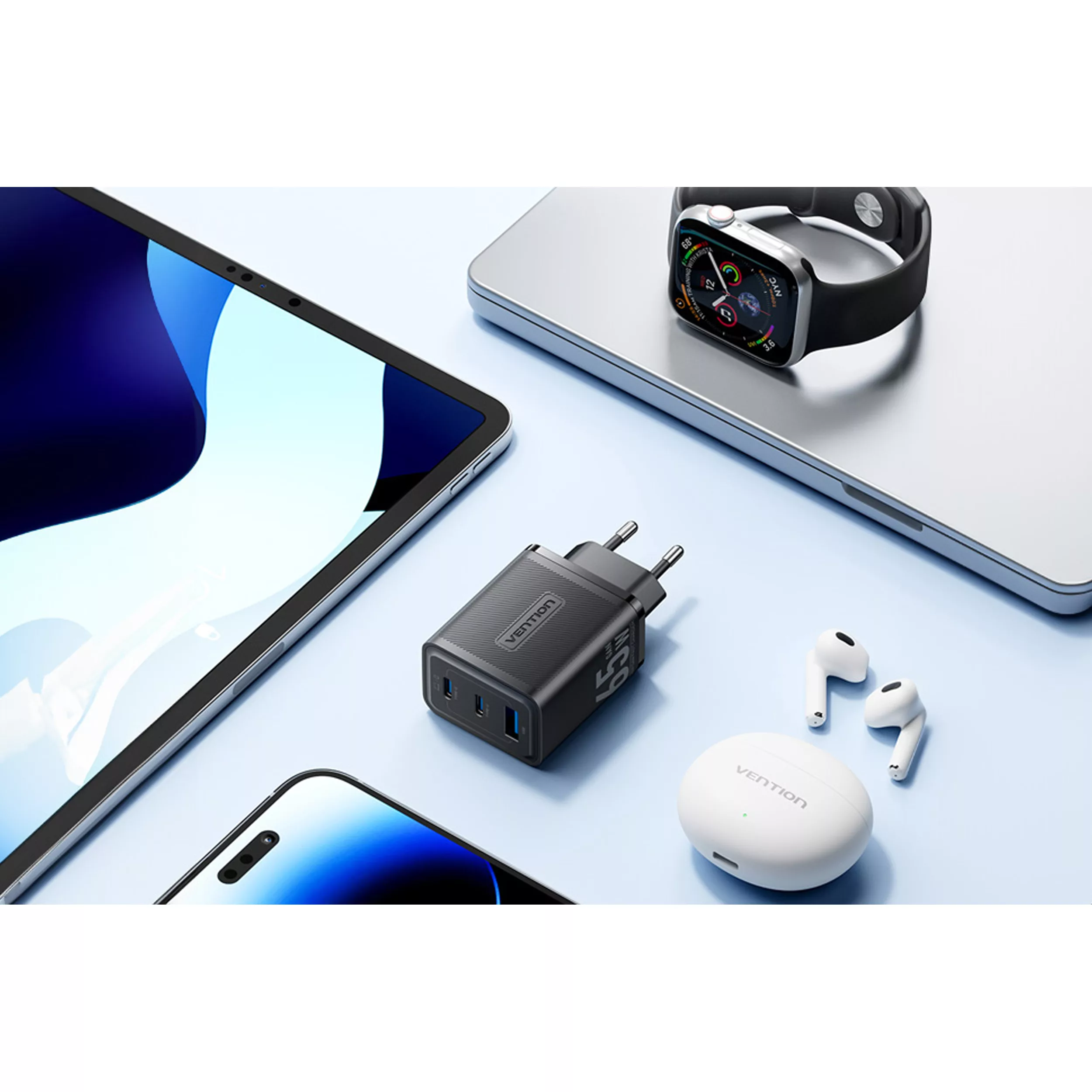 شارژر دیواری 65 وات سه پورت ونشن مدل FERB0-EU