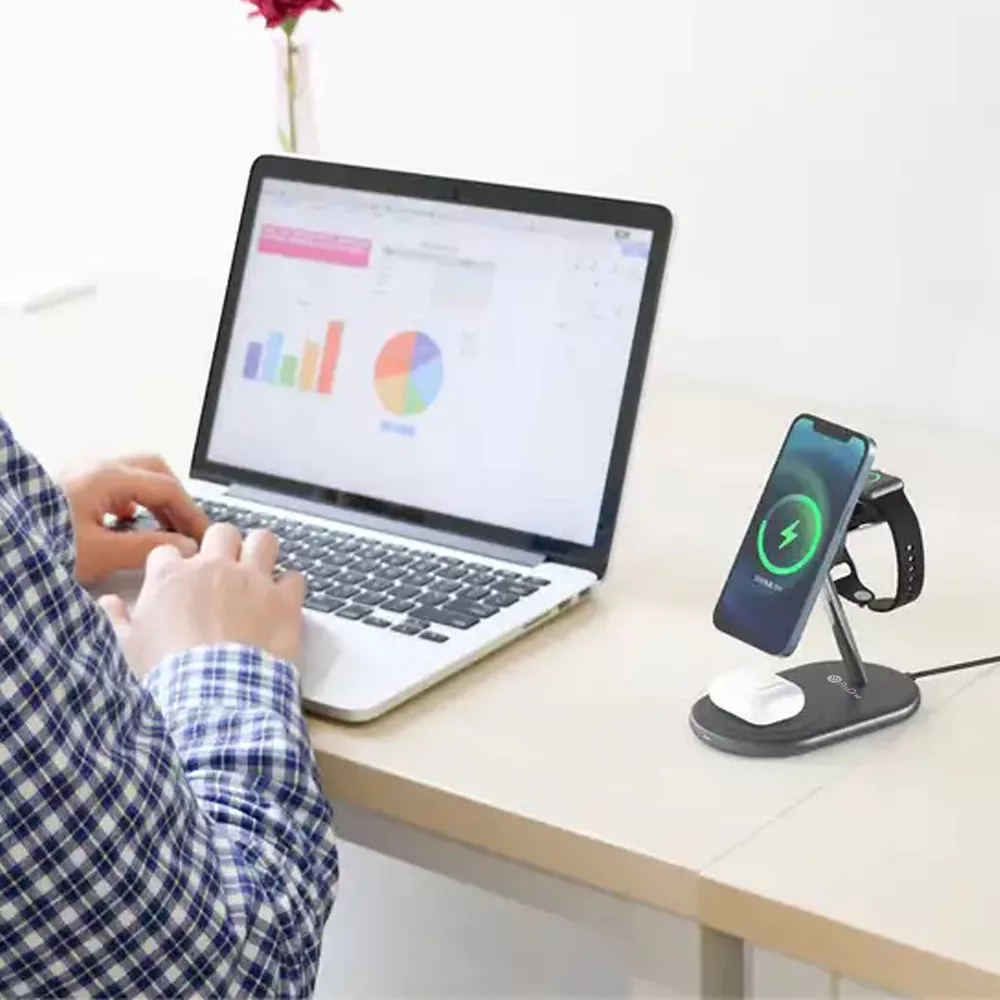 شارژر بی سیم 3 در 1 پرووان مدل PWL810