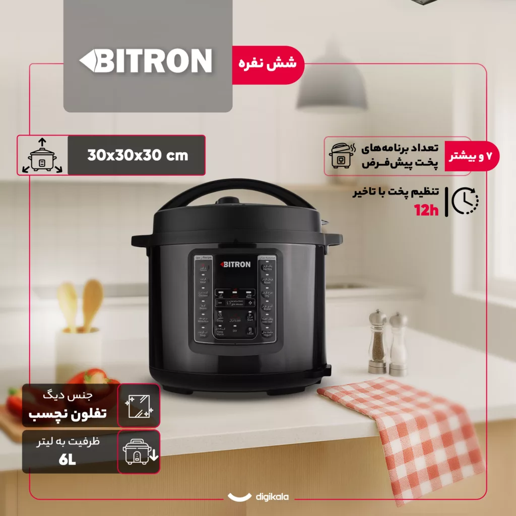 پلوپز 6 نفره بیترون مدل BZP-2000