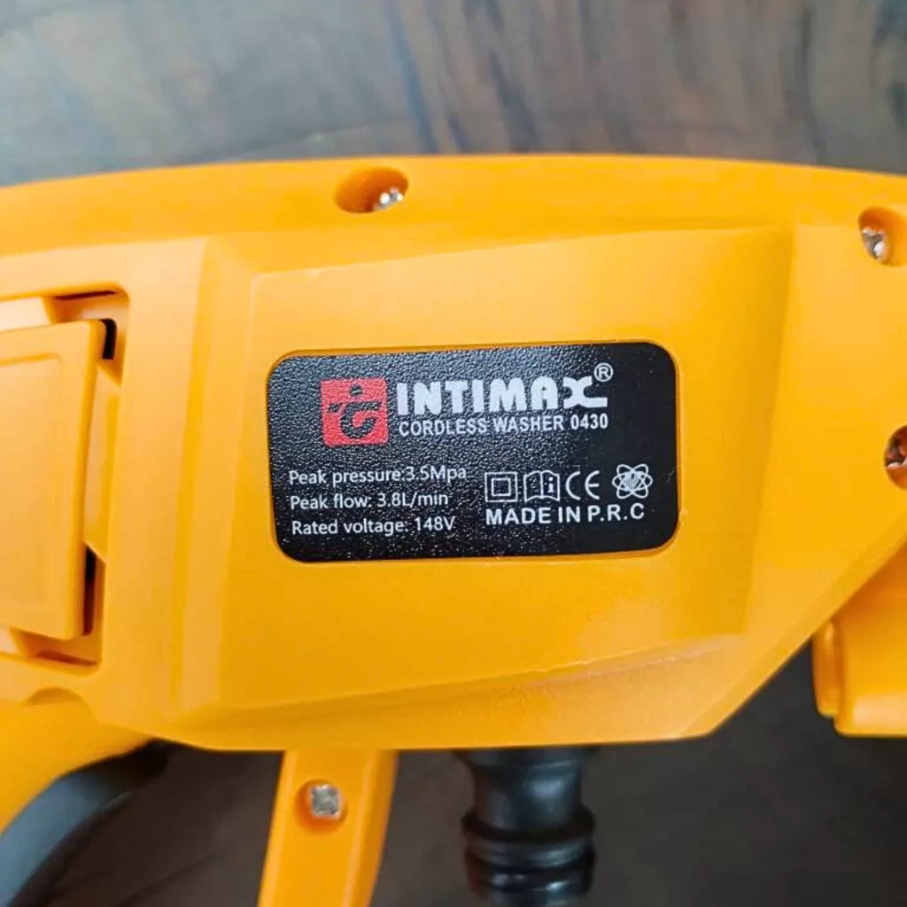 کارواش شارژی اینتیمکث کد 100343 مدل باتری بزرگ