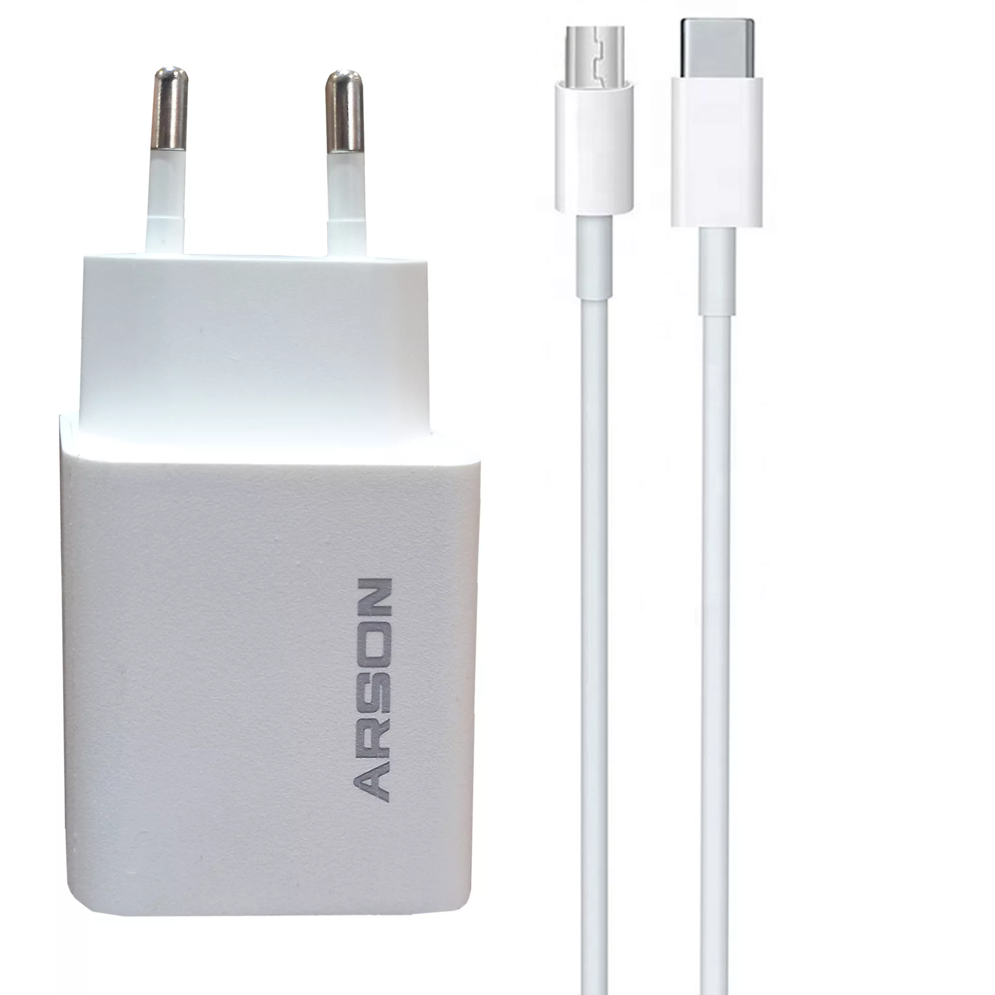 شارژر دیواری آرسون مدل AN-W20W به همراه کابل تبدیل MicroUSB