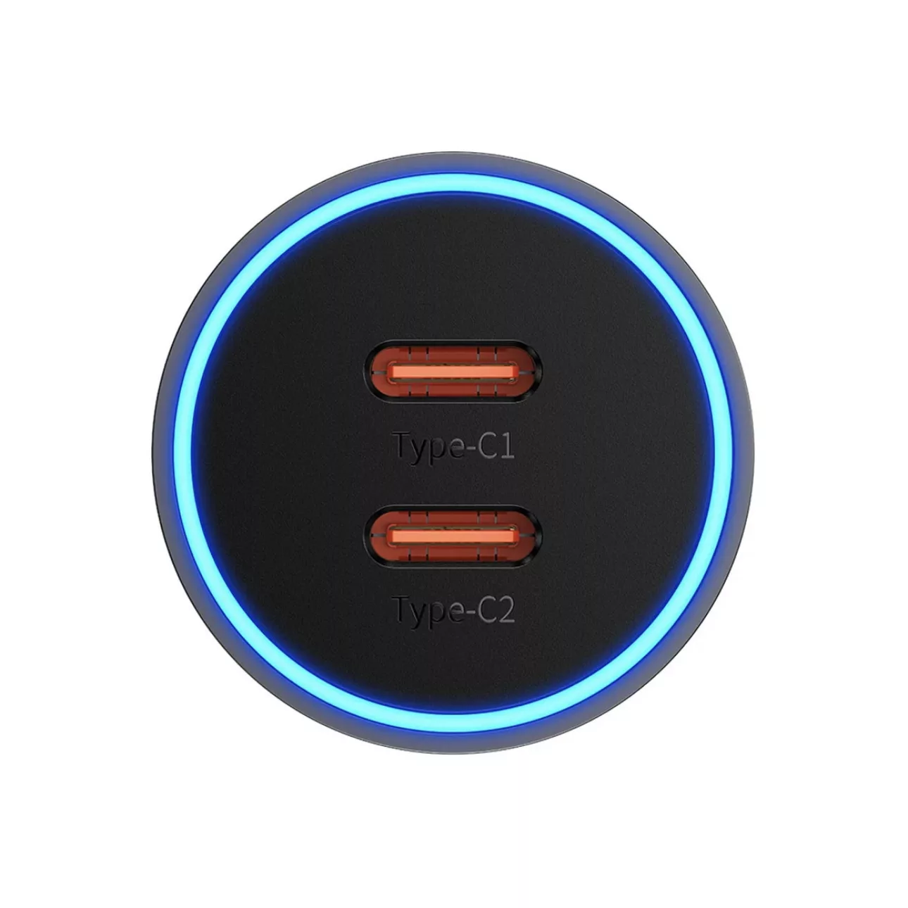 شارژر فندکی 60 وات بیسوس مدل Dual USB-C CGJM000213