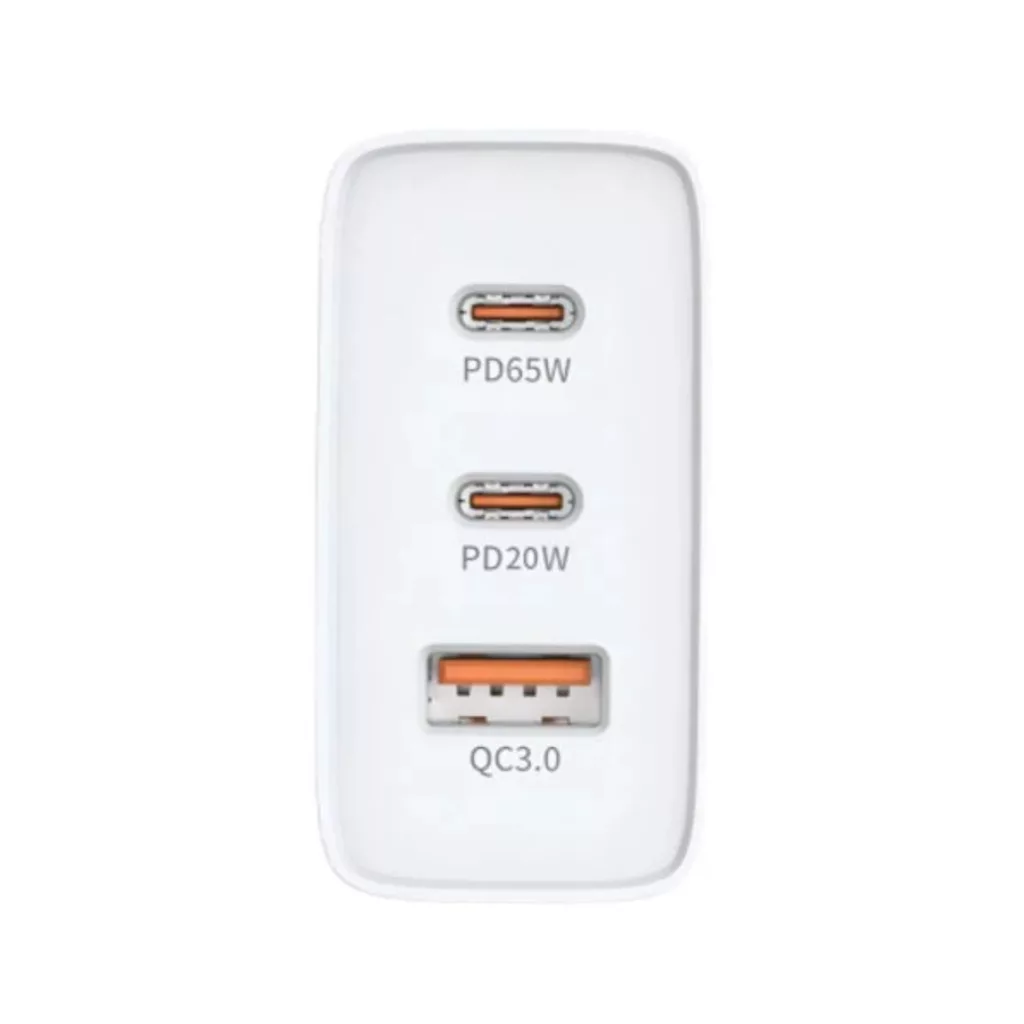 شارژر دیواری 65 وات سه پورت نیبیوا مدل GaN