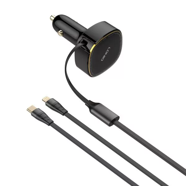 شارژر فندکی 30 وات الدینیو مدل c107