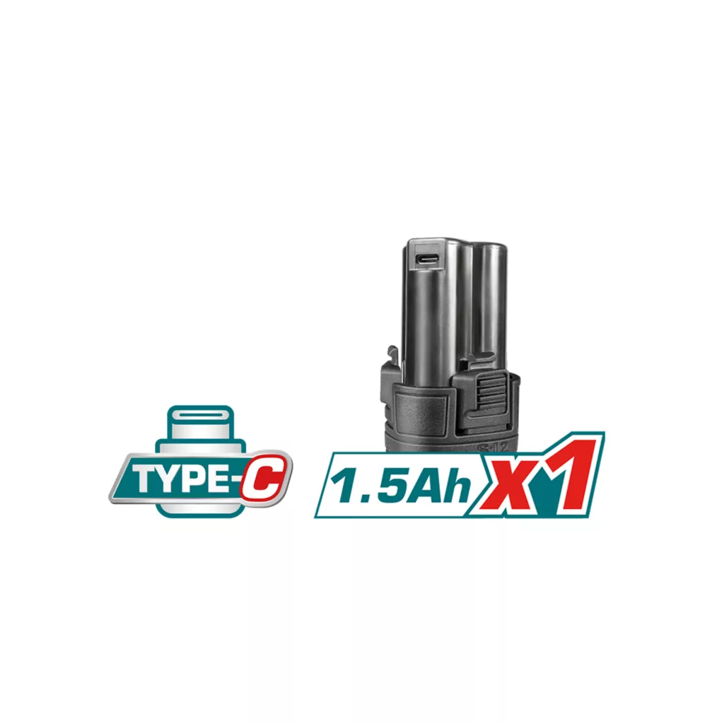 پیچ گوشتی شارژی توتال مدل TDLI12428