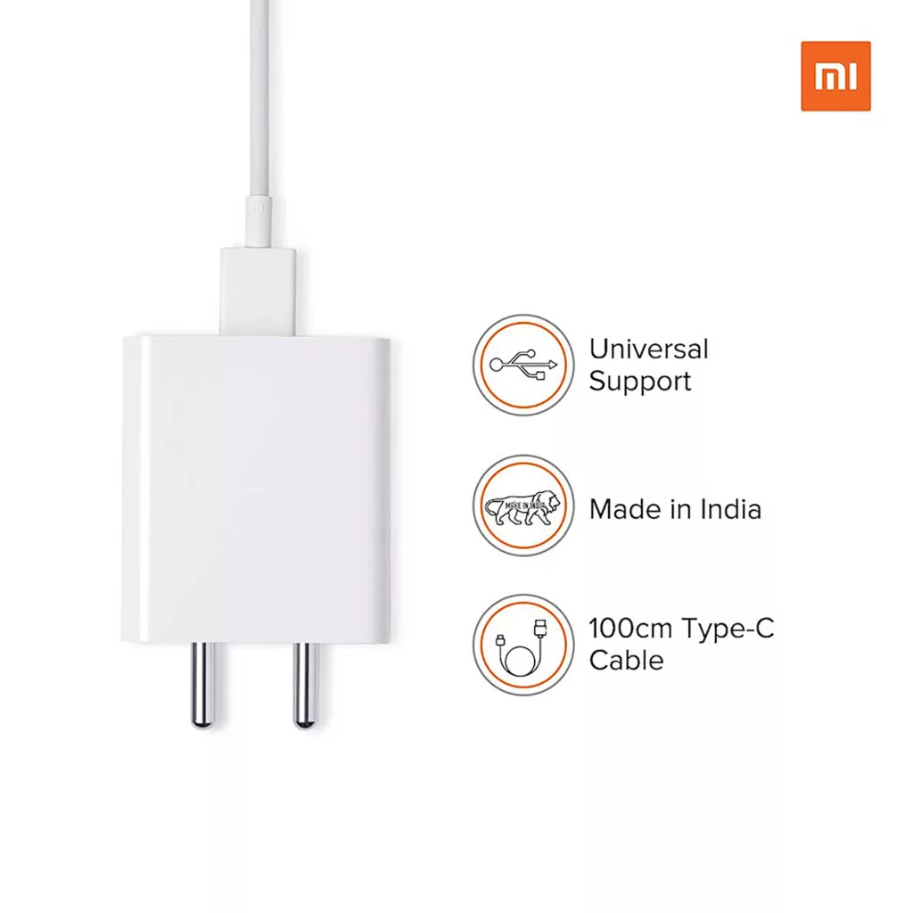 شارژر دیواری شیائومی مدل MDY-11-EL به همراه کابل تبدیل USB-C