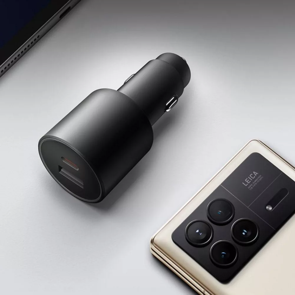 شارژر فندکی 100 وات 2 پورت شیائومی مدل MDY-16-ER به همراه کابل USB-C به طول 1 متر