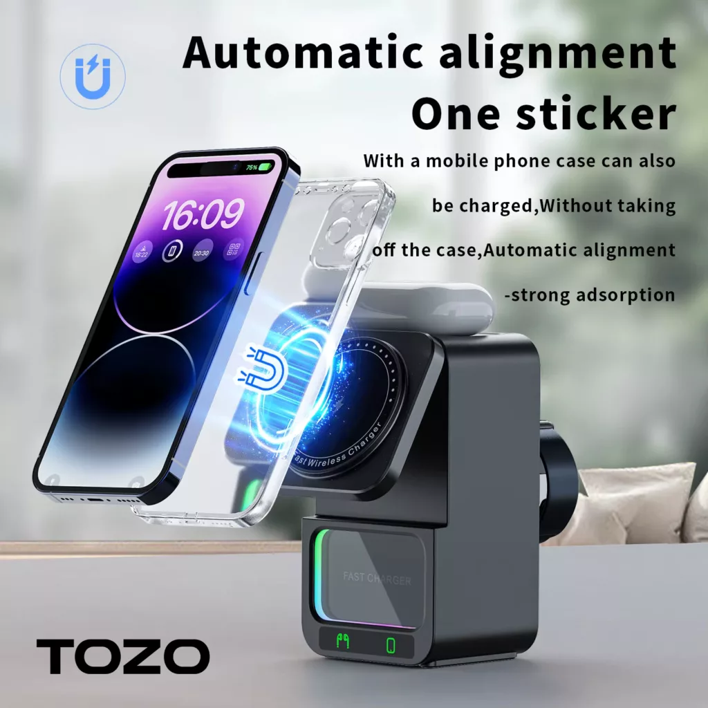 شارژر بی سیم 15 وات توزو مدل DH19