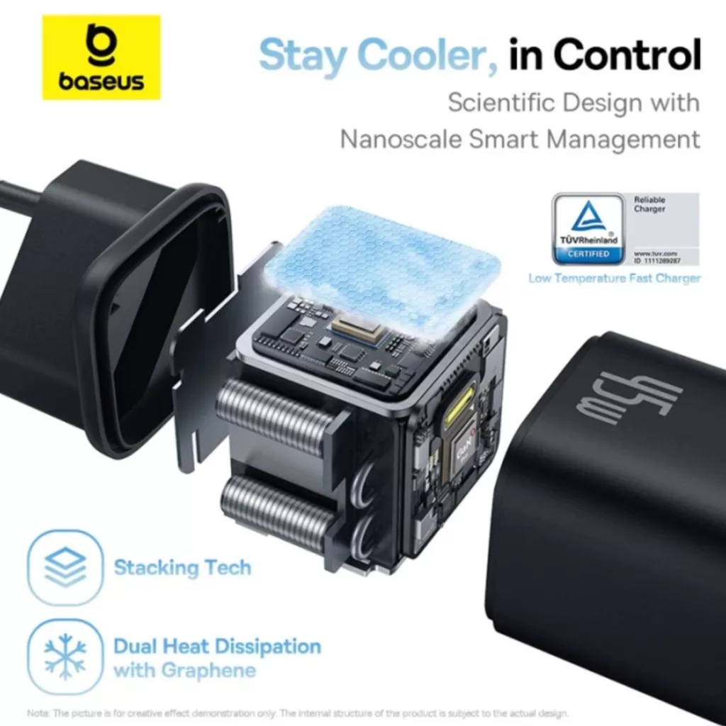 شارژر دیواری 45 وات بیسوس مدل PicoGo 45W