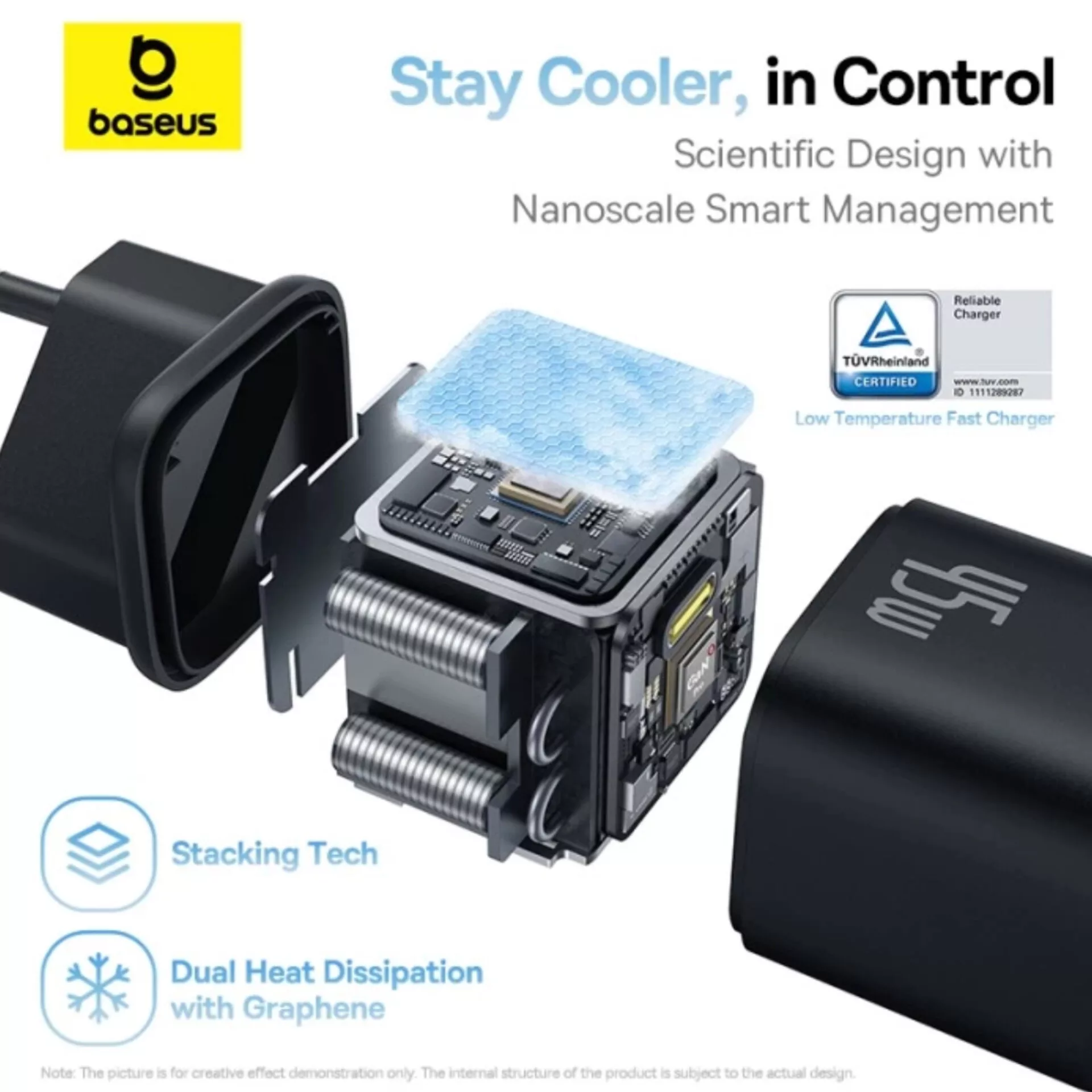 شارژر دیواری 45 وات بیسوس مدل PicoGo 45W