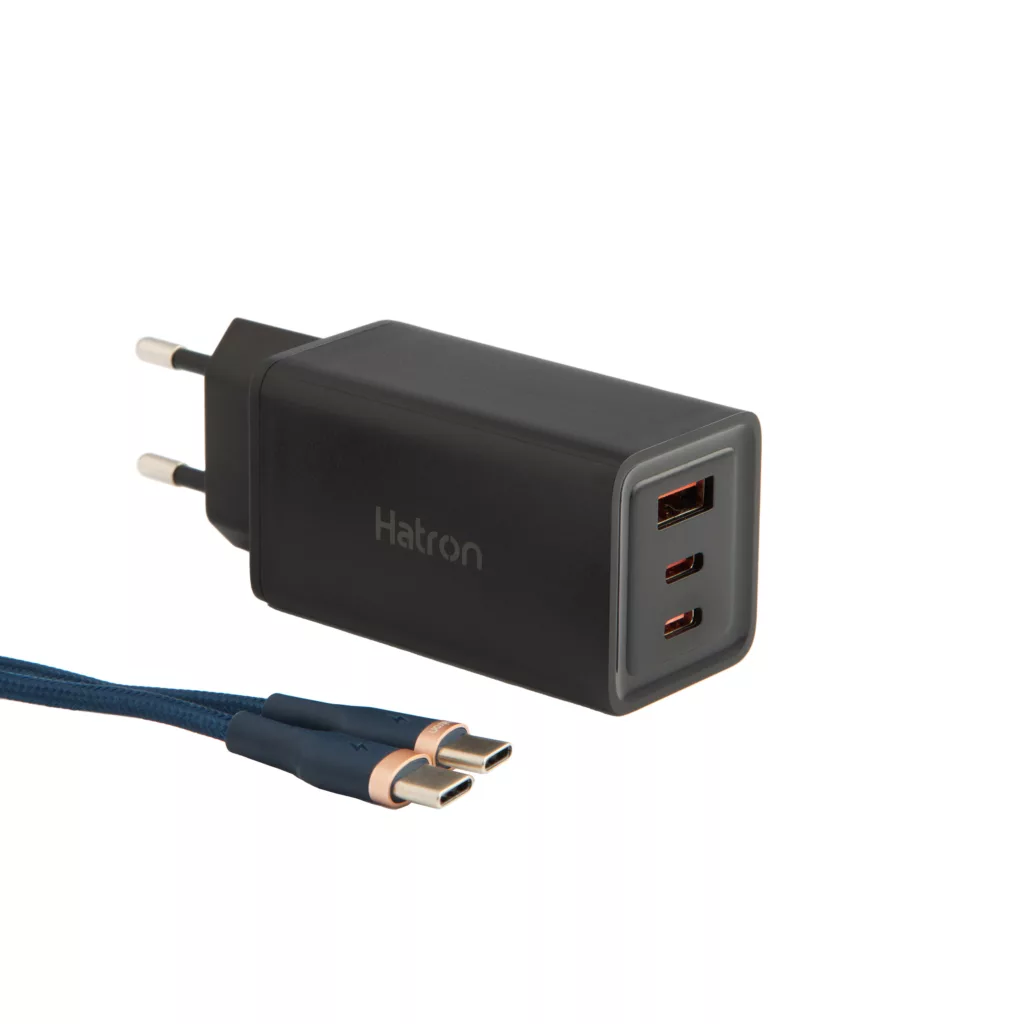 شارژر دیواری 65 وات هترون مدل HWC 3651 PQ GaN