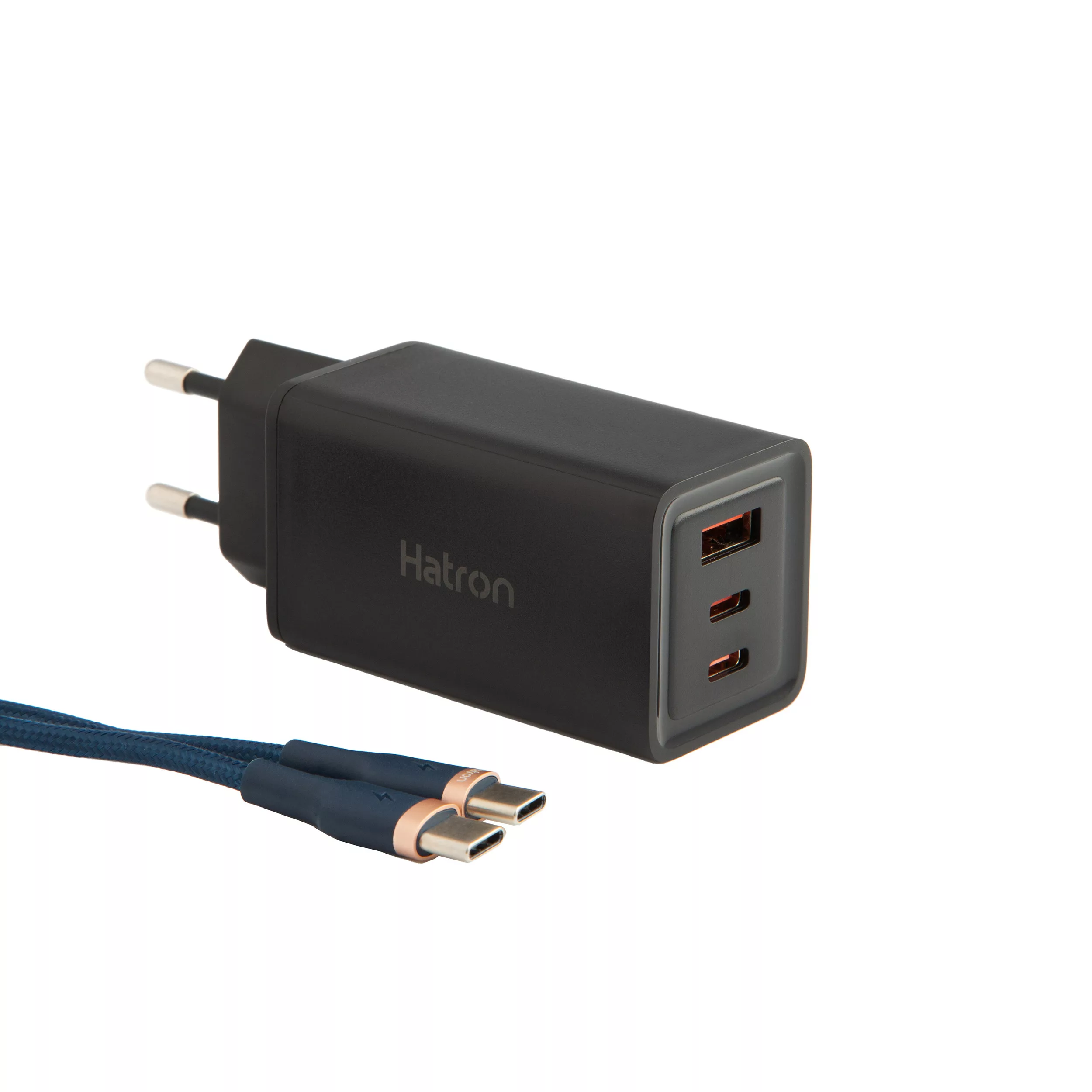 شارژر دیواری 65 وات هترون مدل HWC 3651 PQ GaN