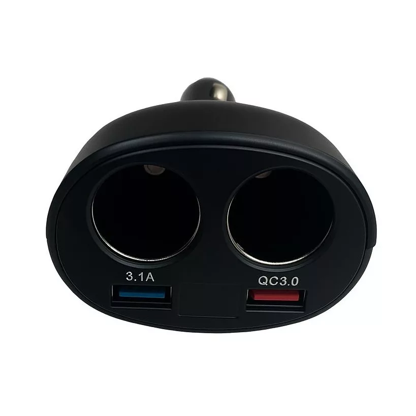 شارژر فندکی  120 وات چهار پورت مدل P-25