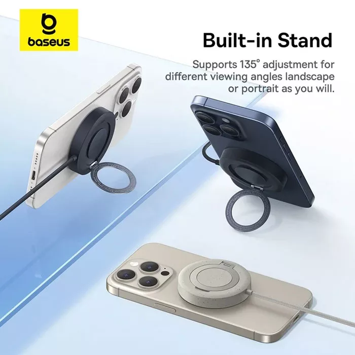 شارژر بی سیم 15 وات بیسوس مدل Simple Mini4