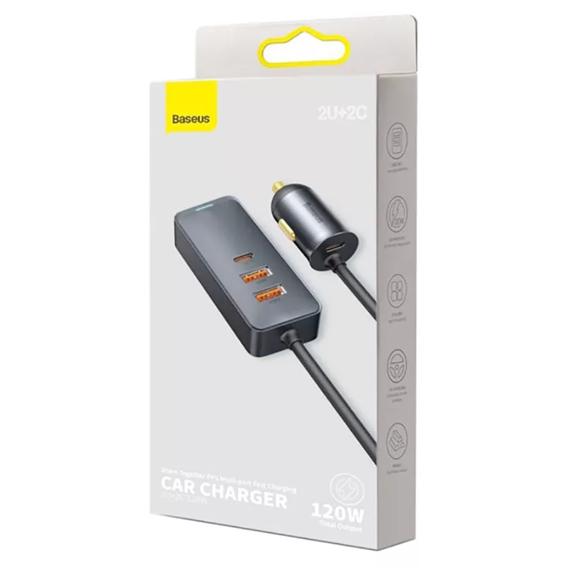 شارژر فندکی باسئوس مدل CCBT-A0G