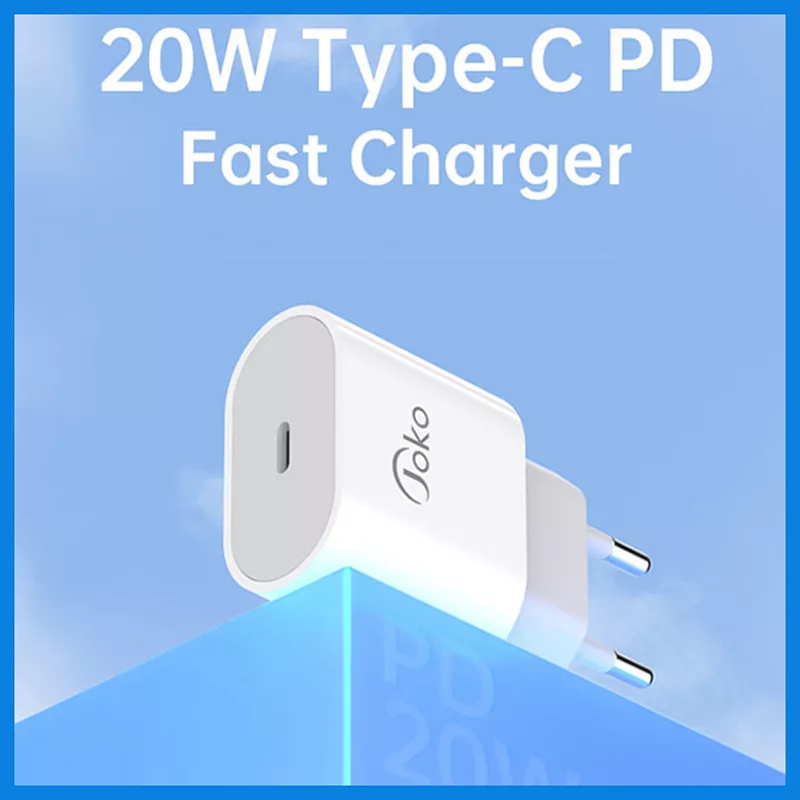 شارژر دیواری 20 وات جوکو مدل JK78-PX12 به همراه کابل تبدیل usb-C
