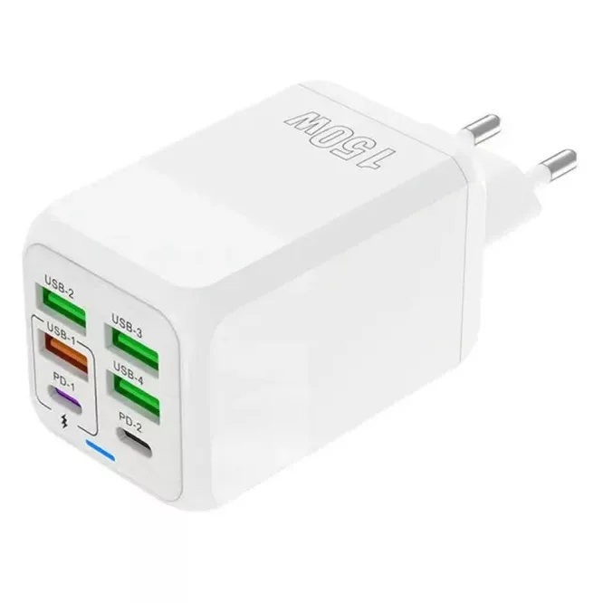 شارژر دیواری 150 وات مدل ADC-PD006 به همراه 4 عدد کابل