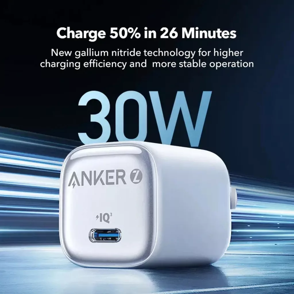 شارژر دیواری 30 وات انکر مدل Zolo A2698 EU