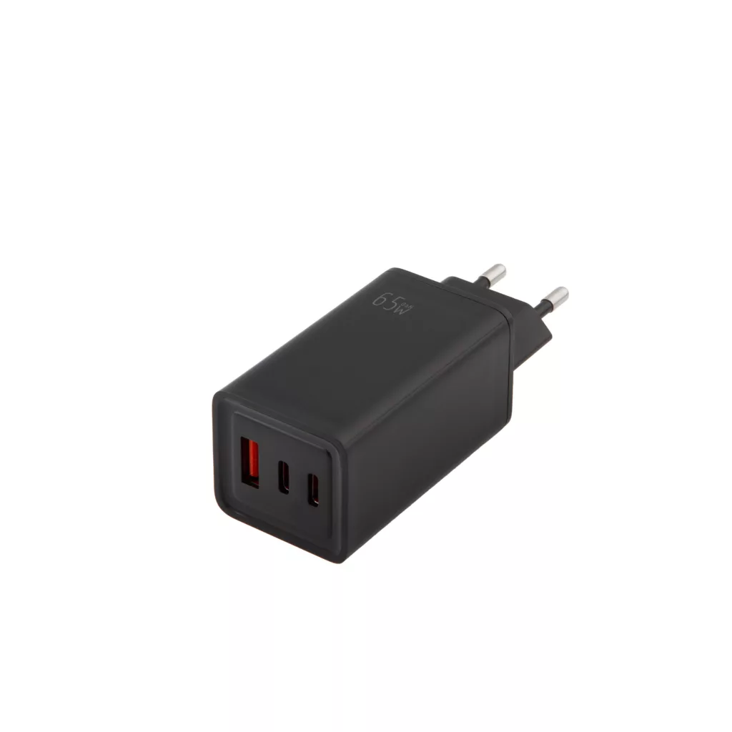 شارژر دیواری 65 وات هترون مدل  HWC 3651 PQ GaN